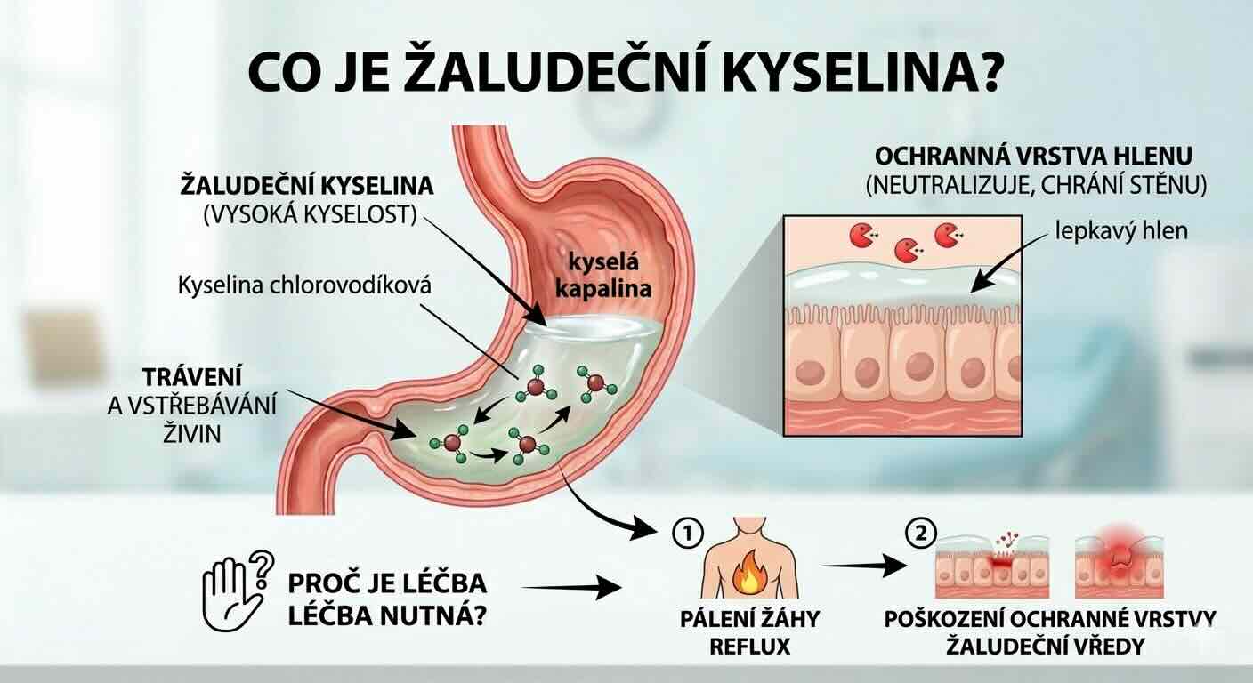 Žaludeční kyselina (žaludeční šťáva)