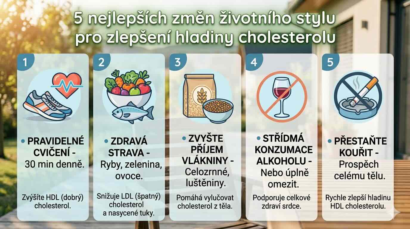 5 nejlepších změn životního stylu pro zlepšení hladiny cholesterolu