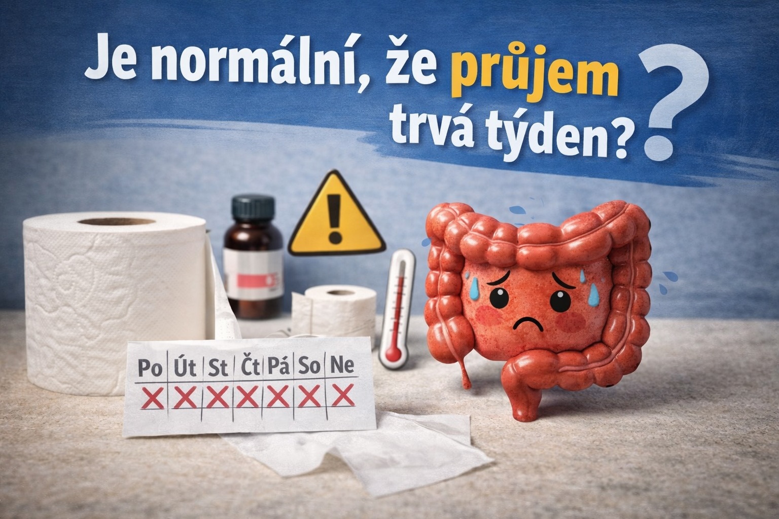 Je normální, že průjem trvá týden?