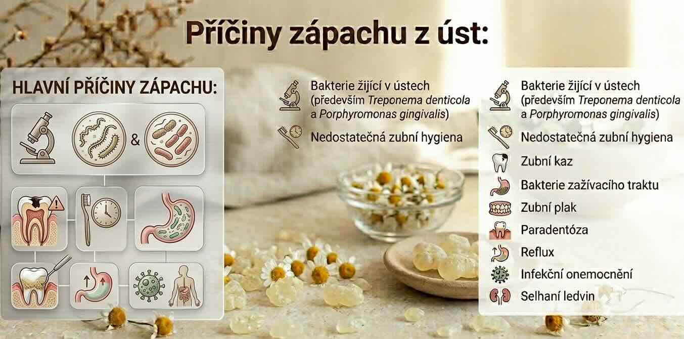 Příčiny zápachu z úst