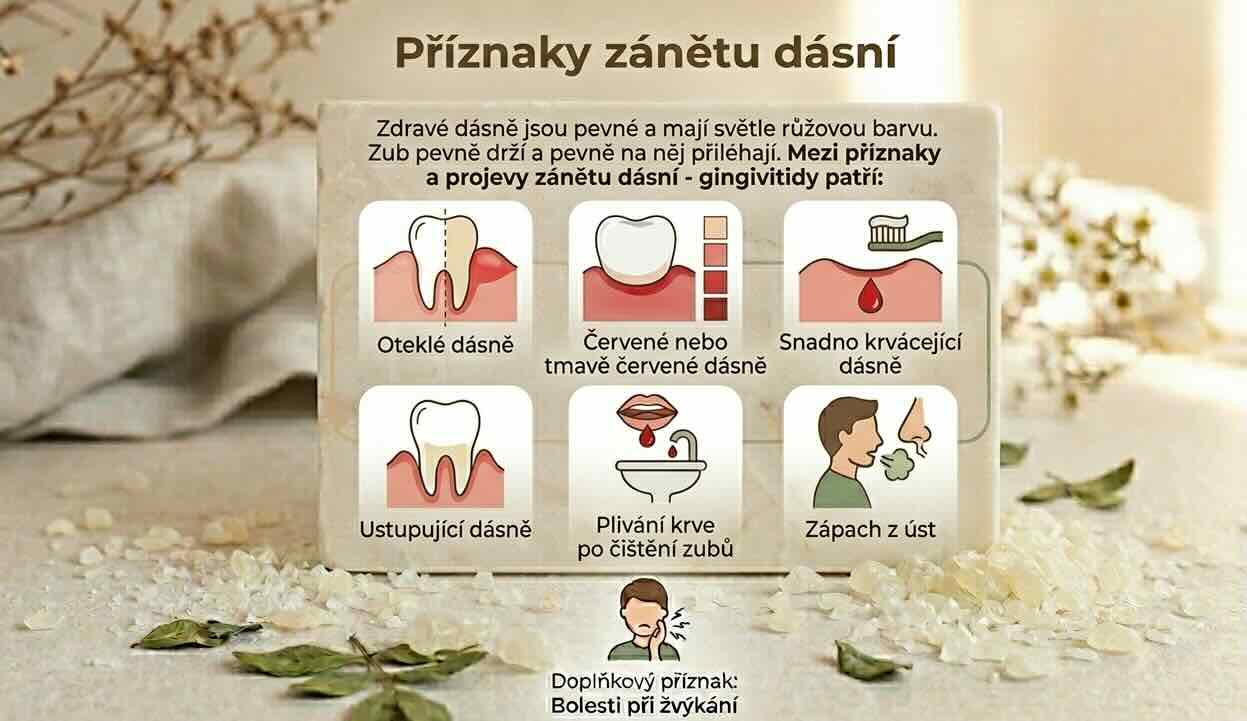 Příznaky zánětu dásní