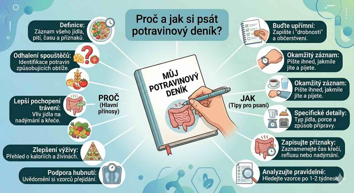 Proč a jak si psát potravinový deník?
