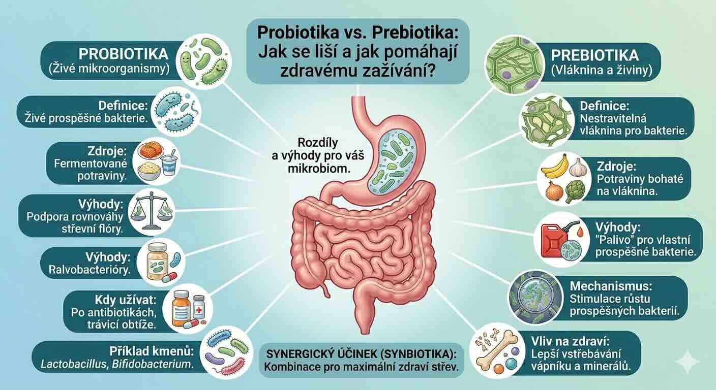 Probiotika vs. prebiotika