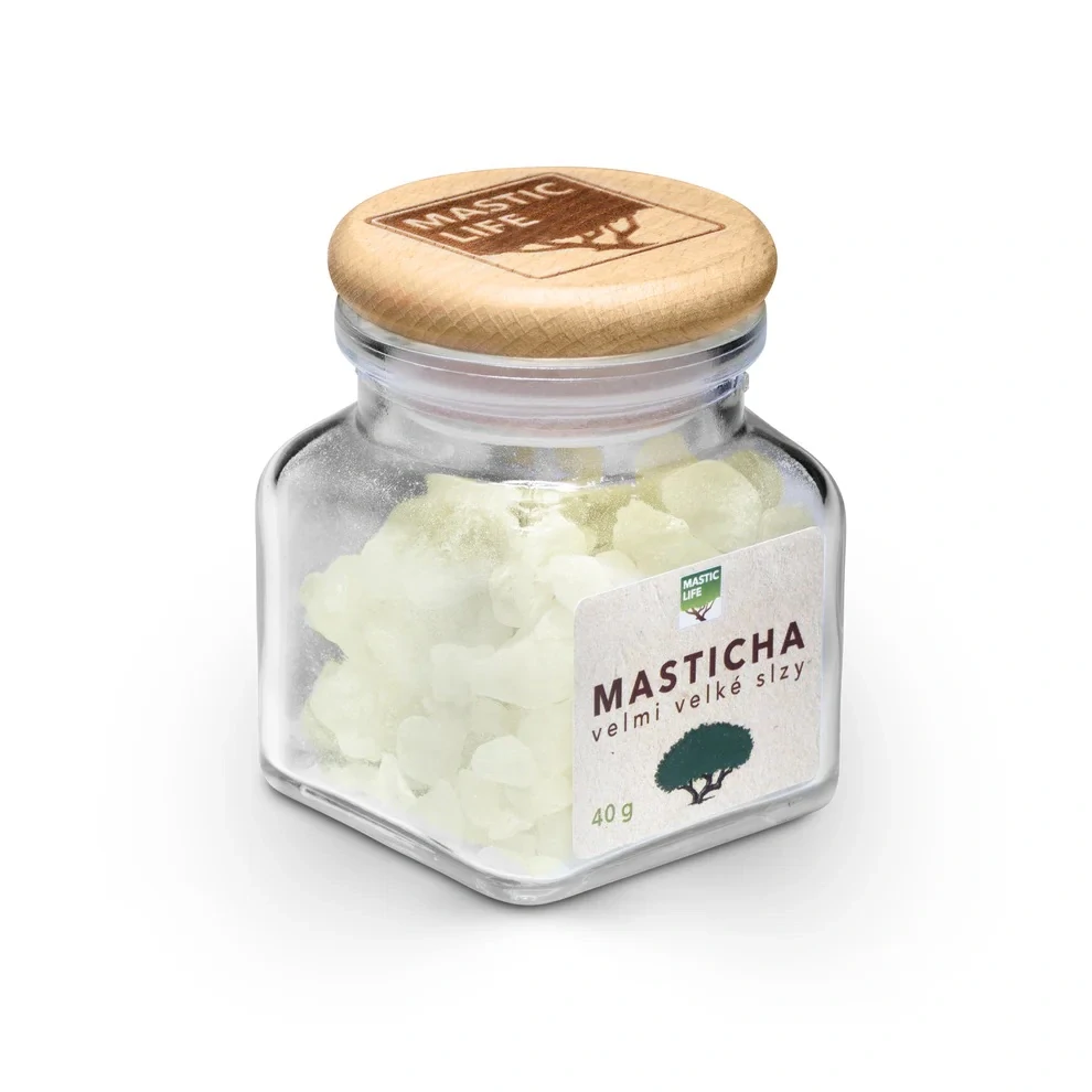 Masticha limitovaná edice, velmi velké slzy (40 g nutné drcení doma)