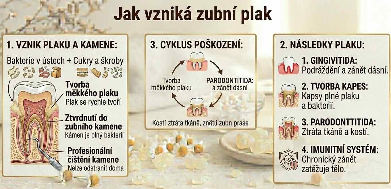 jak vzniká zubní plak